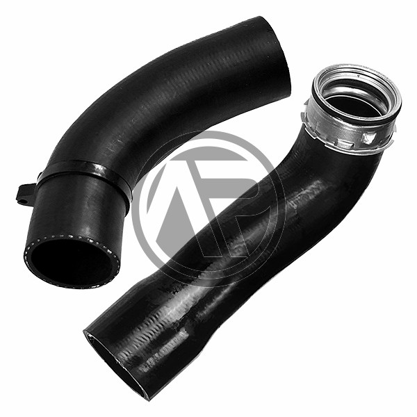 Turbo Intercooler Hose Silicon Pipe Upper For BMW E46 318d 320d - 11617799397, With Clamps